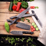 Hand Forged Damascus Steel Chef Knife Set