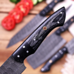 Hand Forged Damascus Steel Chef Knife Set