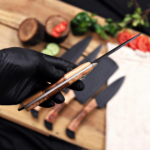 Handmade 5 Pcs Chef Set Black Powder Coated Forged Carbon Steel Professional Kitchen Knives Birthday Gift Mother Thanksgiving Day Gift - Image 11