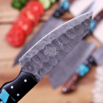 Hand Forged Damscus Steel Kitchen Chef Set