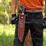 Handmade Vintage Case Stag Horn Knife Scale D2 Steel 12" Blade Hunting Bowie Camping Fathers Day Gift for Dad. - Image 16