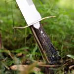 Vintage Stag Horn Knife Scale hunting camping knife