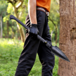 Viking Spear Hand Forged | Norse Mythology Throwing, Medieval Decor, G-10 Handle, Leather Sheath - Image 17