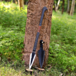 Viking Spear Hand Forged | Norse Mythology Throwing, Medieval Decor, G-10 Handle, Leather Sheath - Image 4