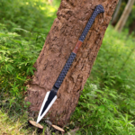 Viking Spear Hand Forged | Norse Mythology Throwing, Medieval Decor, G-10 Handle, Leather Sheath - Image 6