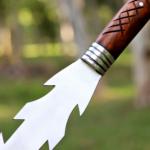 Handmade Viking Spear: 1095 Carbon Steel Blade, Rosewood Handle, Leather Sheath - Image 13