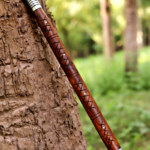 Handmade Viking Spear: 1095 Carbon Steel Blade, Rosewood Handle, Leather Sheath - Image 10