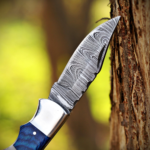 Handmade Damascus Steel Pocket Knife American Flag Design EDC  Birthday, Anniversary Gift for Groomsman - Image 7